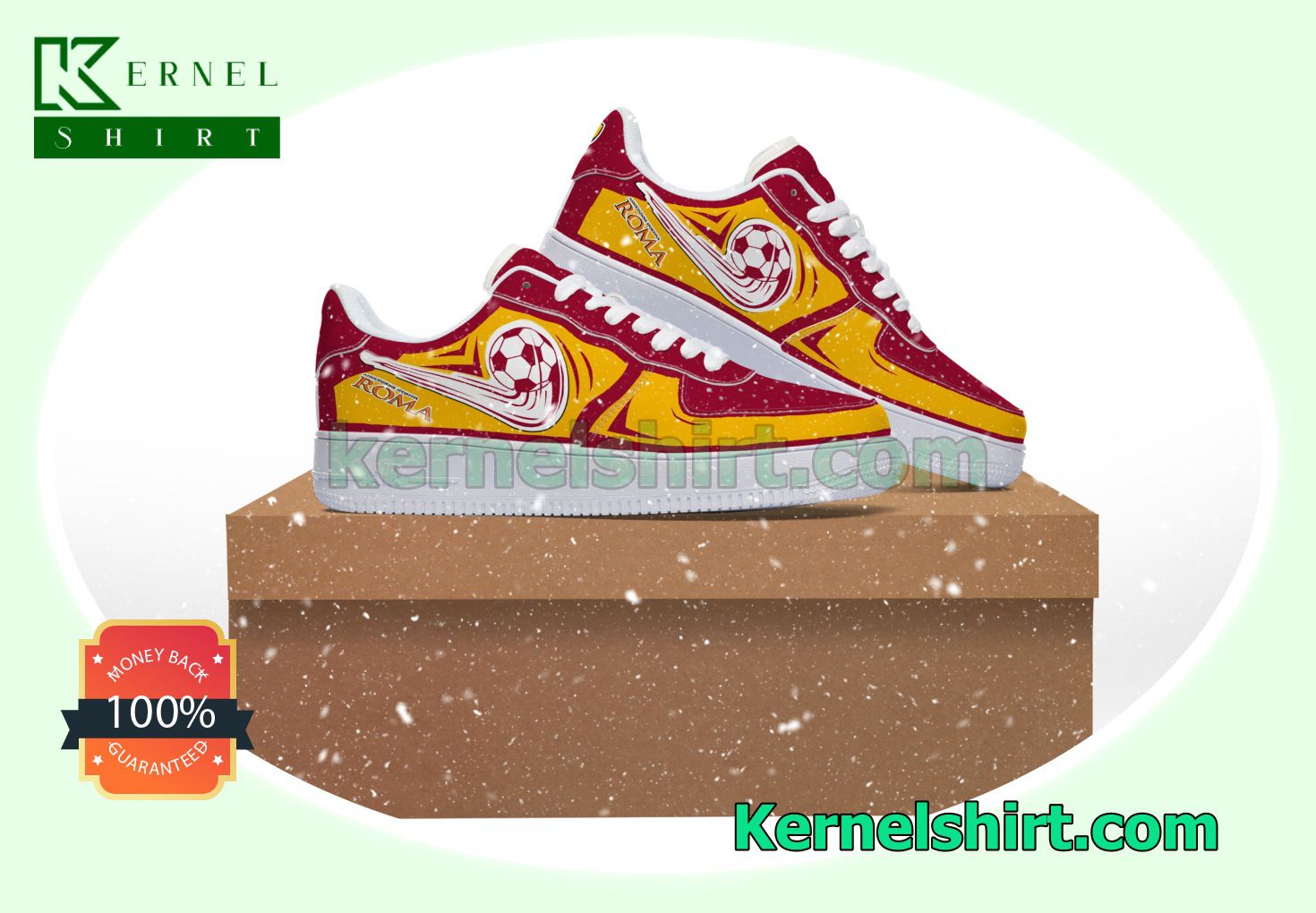 AS Roma Fan Air Force Sneakers