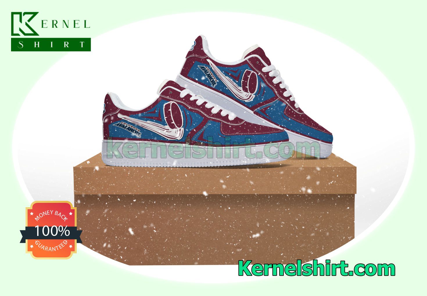 Colorado Avalanche Fan Air Force Sneakers