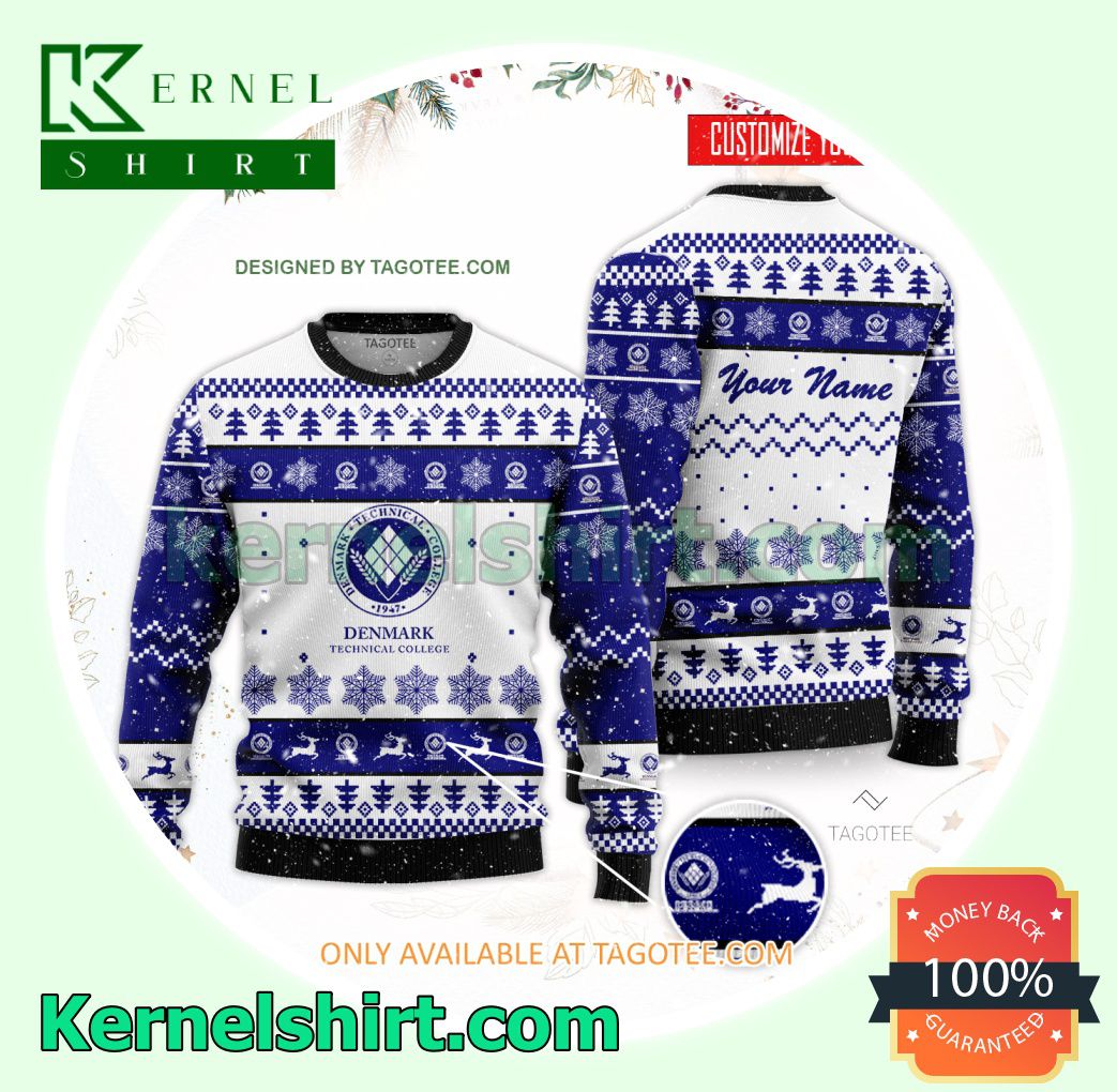 Denmark Technical College Logo Xmas Knit Sweaters