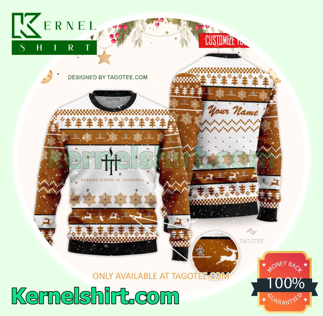 Harding School of Theology Logo Xmas Knit Sweaters