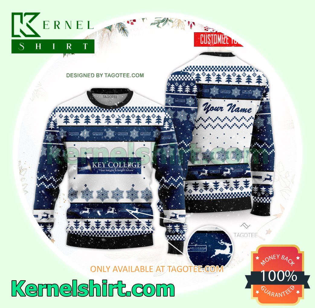 Key College Logo Xmas Knit Sweaters