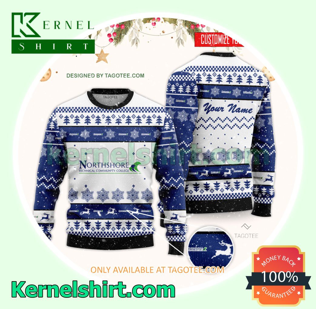 Northshore Technical Community College Logo Xmas Knit Sweaters
