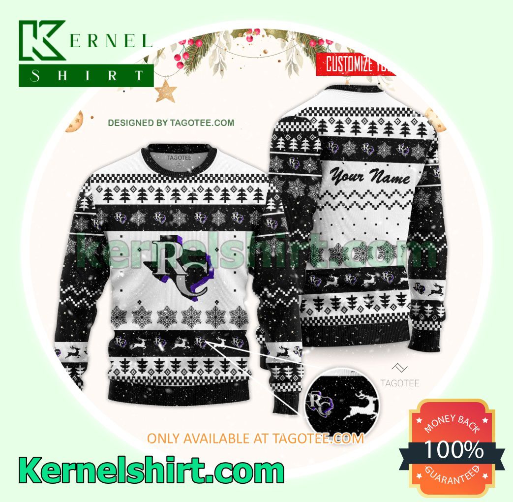 Ranger College Logo Xmas Knit Sweaters