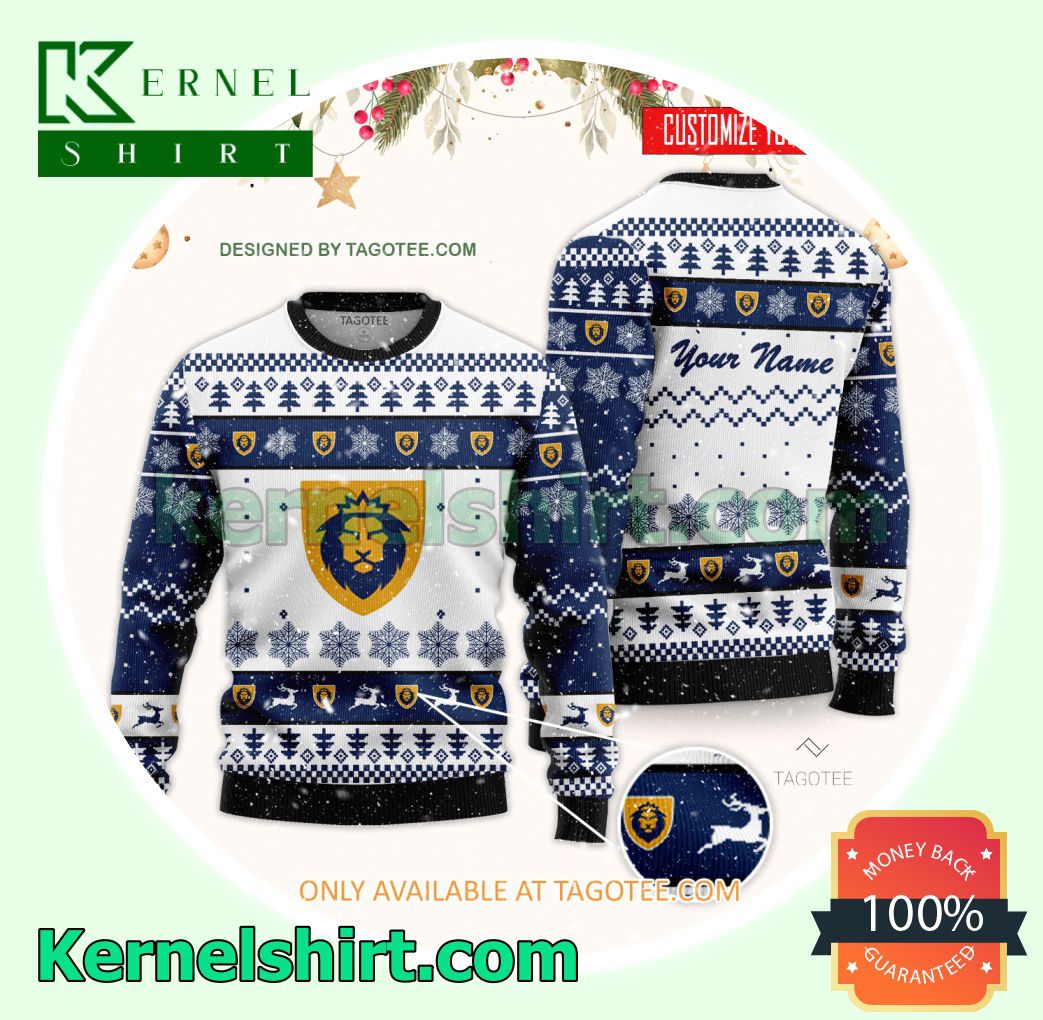 Warner University Logo Xmas Knit Sweaters