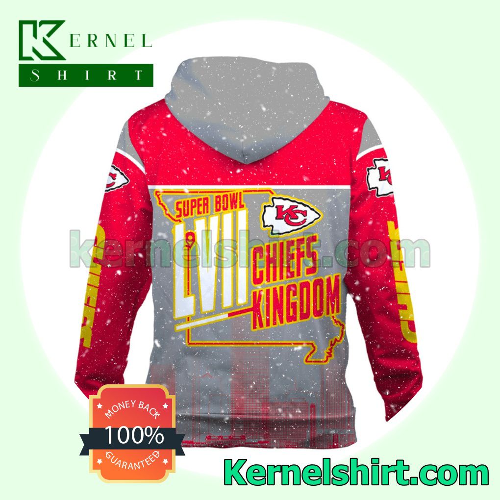 3x Super Bowl Champions Kansas City Chiefs Kingdom Hooded Sweatshirts b