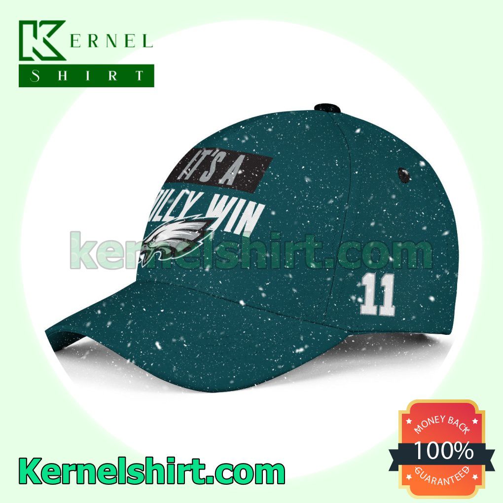 A.J. Brown It Is A Philly Win Philadelphia Eagles Champions Super Bowl Snapback Cap