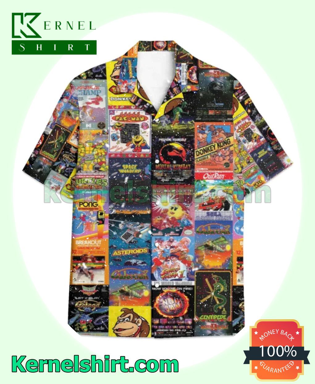 Arcade Games Beach Shirt