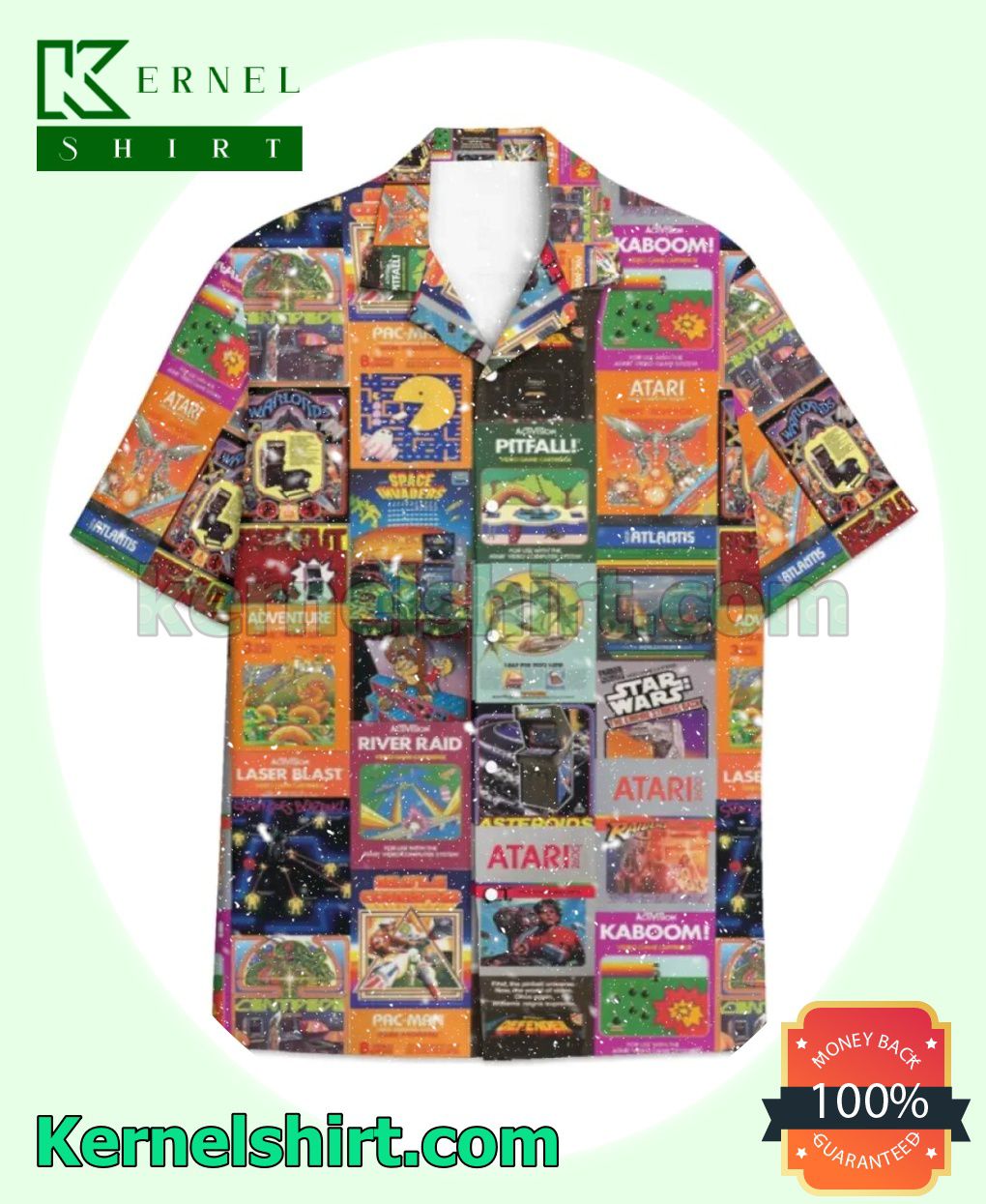 Atari 2600 Game Box Cover Beach Shirt