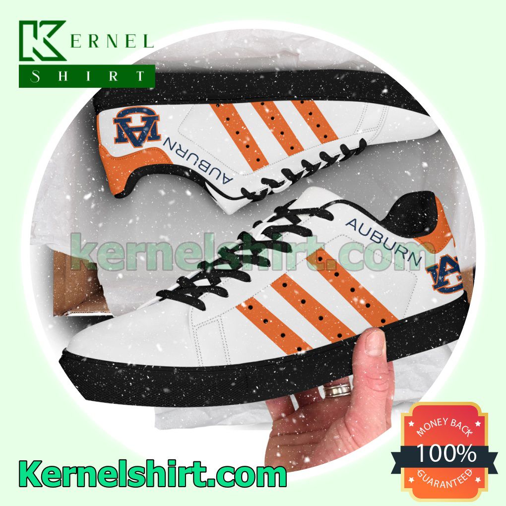 Auburn NCAA Logo Low Top Shoes a