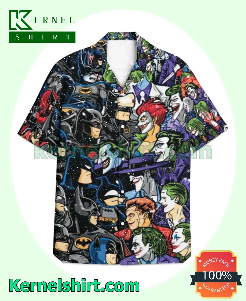 Batman Vs Joker Beach Shirt