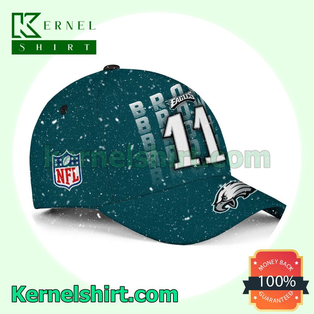 Brown 11 Super Bowl Champion Philadelphia Eagles Snapback Cap a