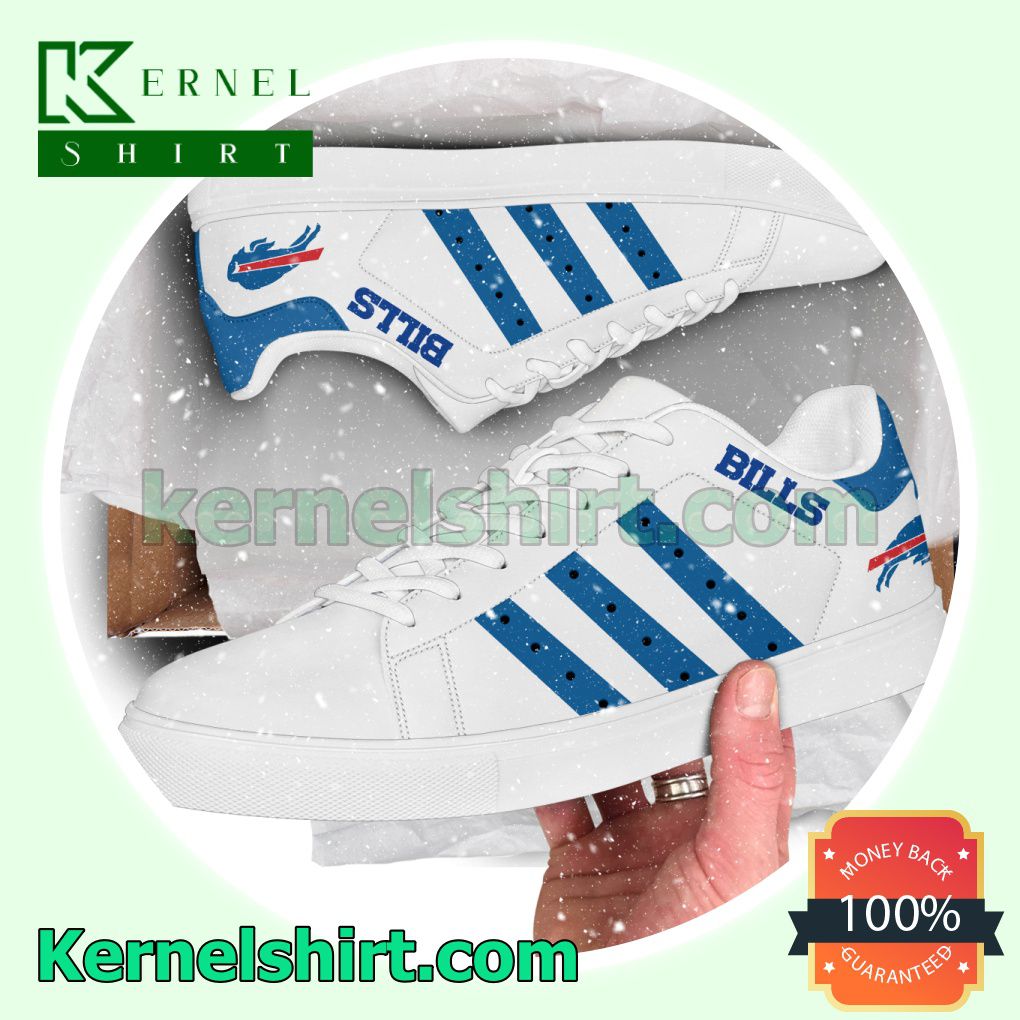 Buffalo Bills NFL Rugby Logo Low Top Shoes