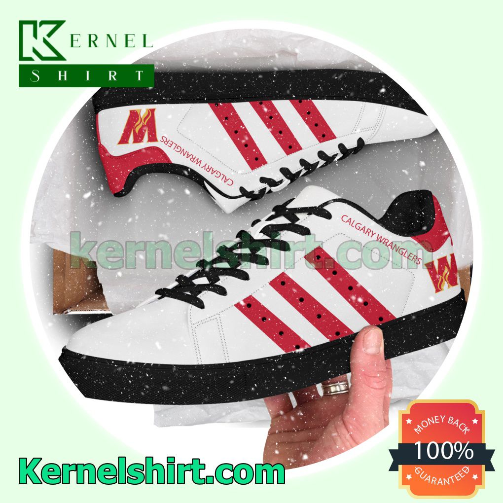 Calgary Wranglers Low Top Adidas Shoes a