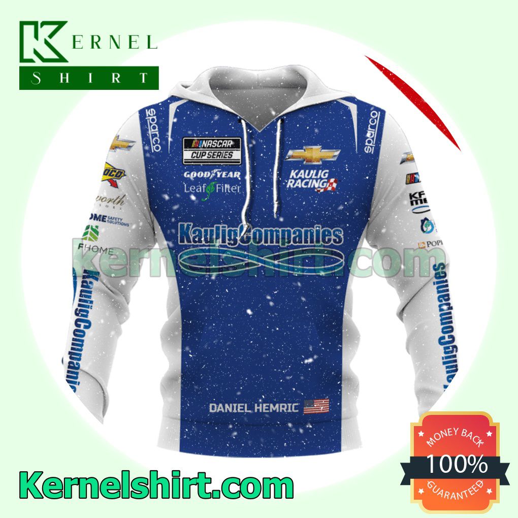 Car Racing Kaulig Companies Daniel Hemric Hooded Sweatshirts