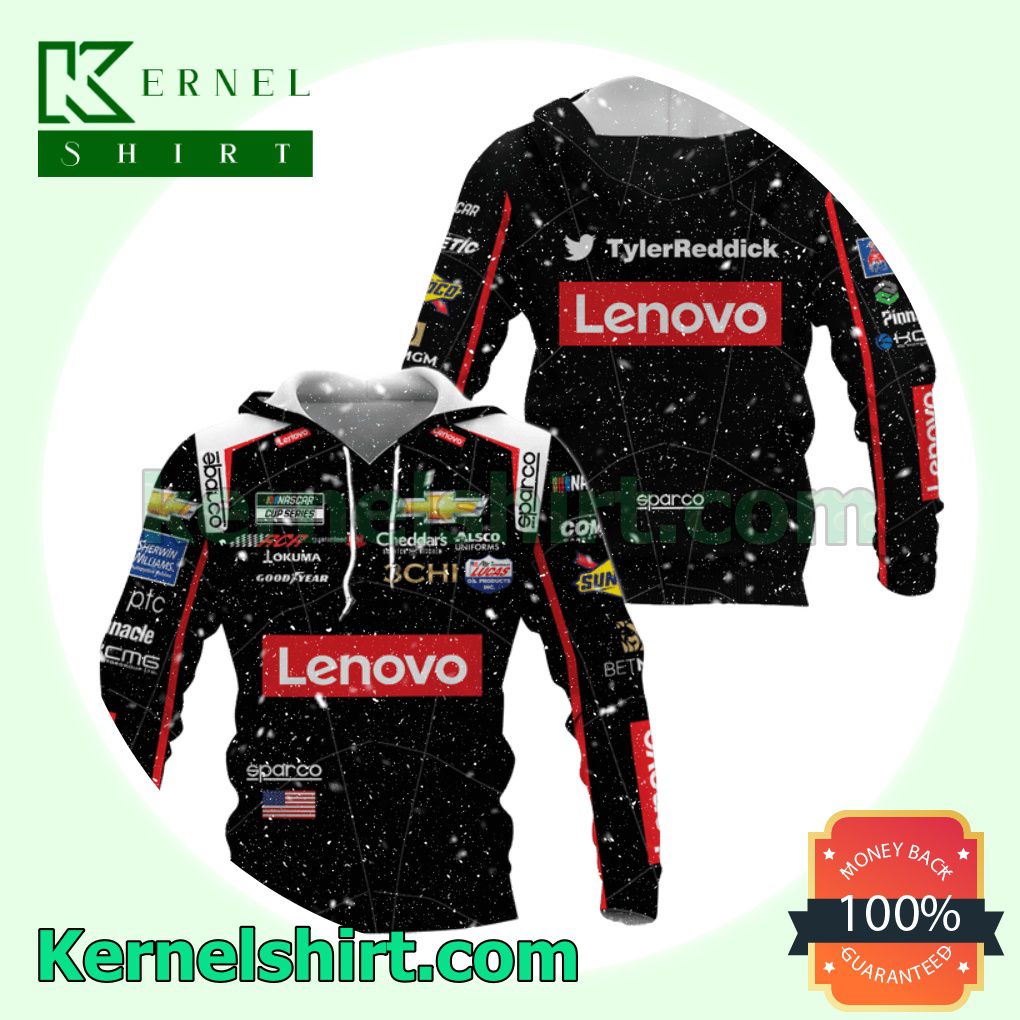 Car Racing Lenovo Tyler Reddick Hooded Sweatshirts