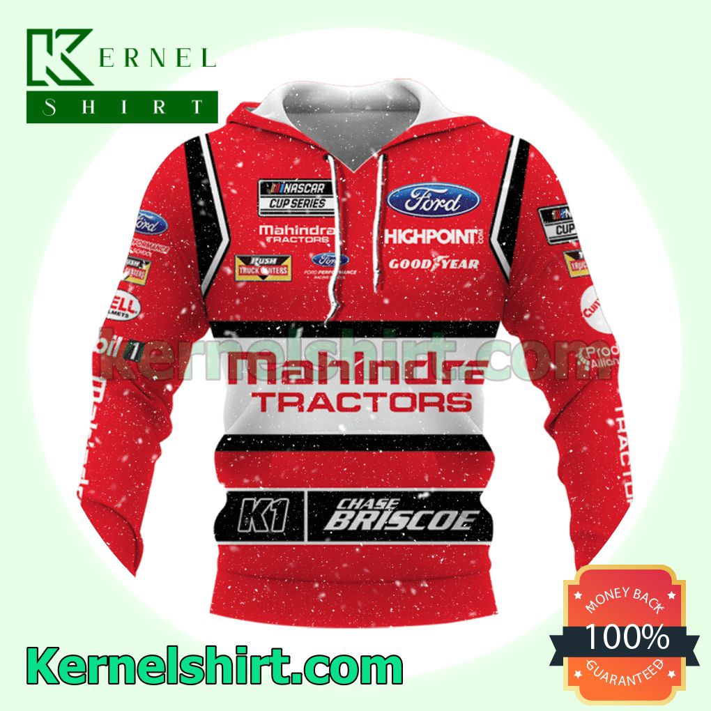 Car Racing Mahindra Tractors Chase Briscoe Hooded Sweatshirts