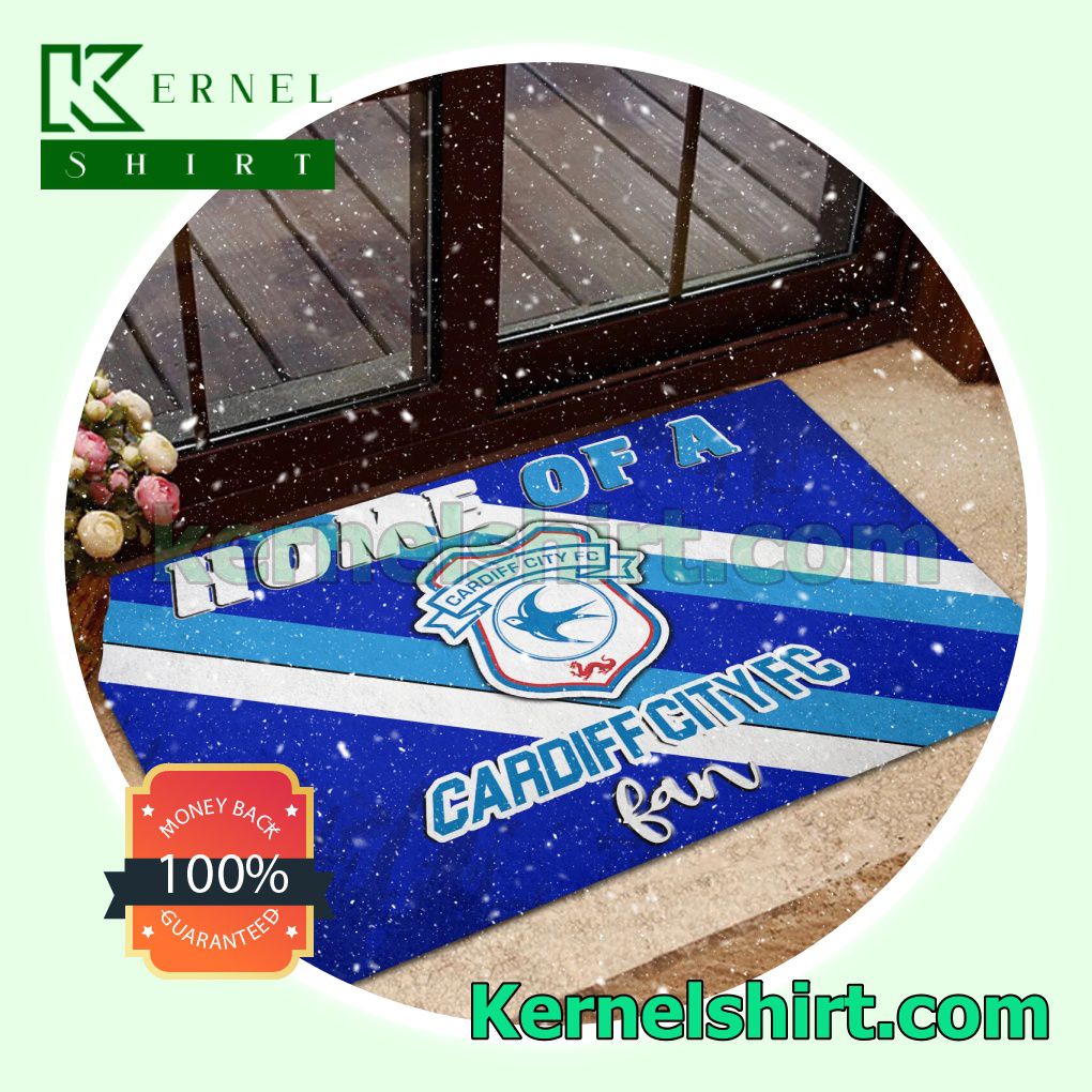 Cardiff City F.C Club Front Door Mat