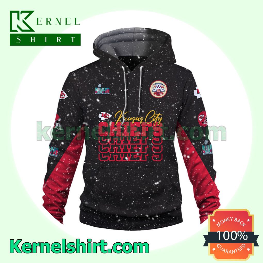 Chiefs Three Time Super Bowl Champions Kansas City Chiefs Jersey Hooded Sweatshirts a