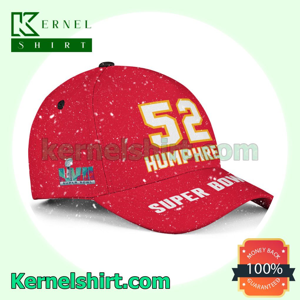 Creed Humphrey 52 Kansas City Chiefs 2023 Super Bowl LVII Snapback Cap a