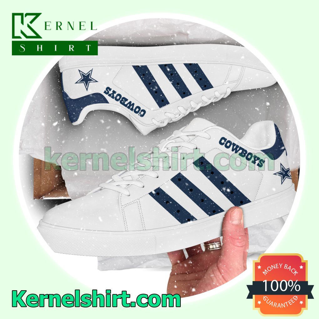 Dallas Cowboys NFL Rugby Logo Low Top Shoes a