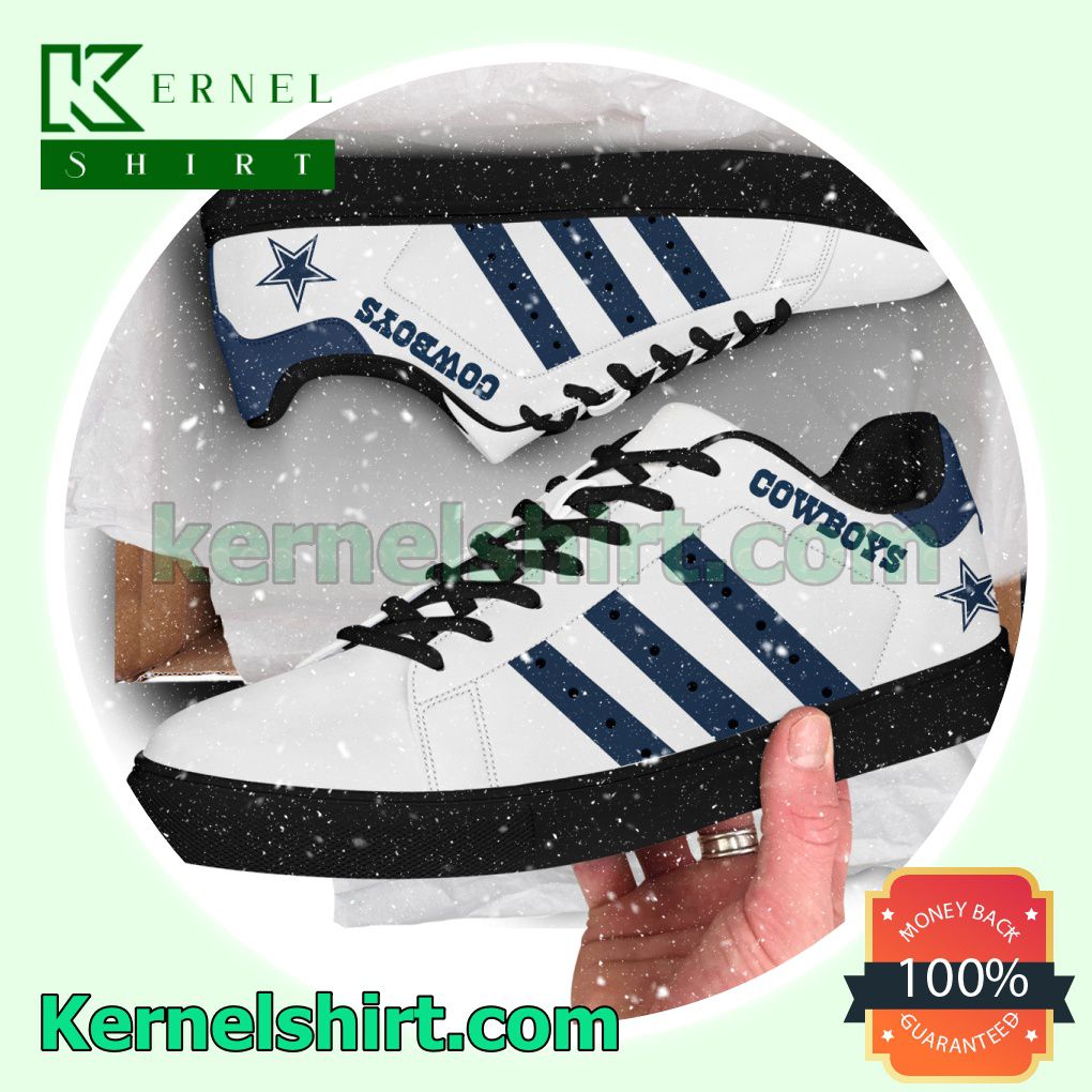 Dallas Cowboys NFL Rugby Logo Low Top Shoes
