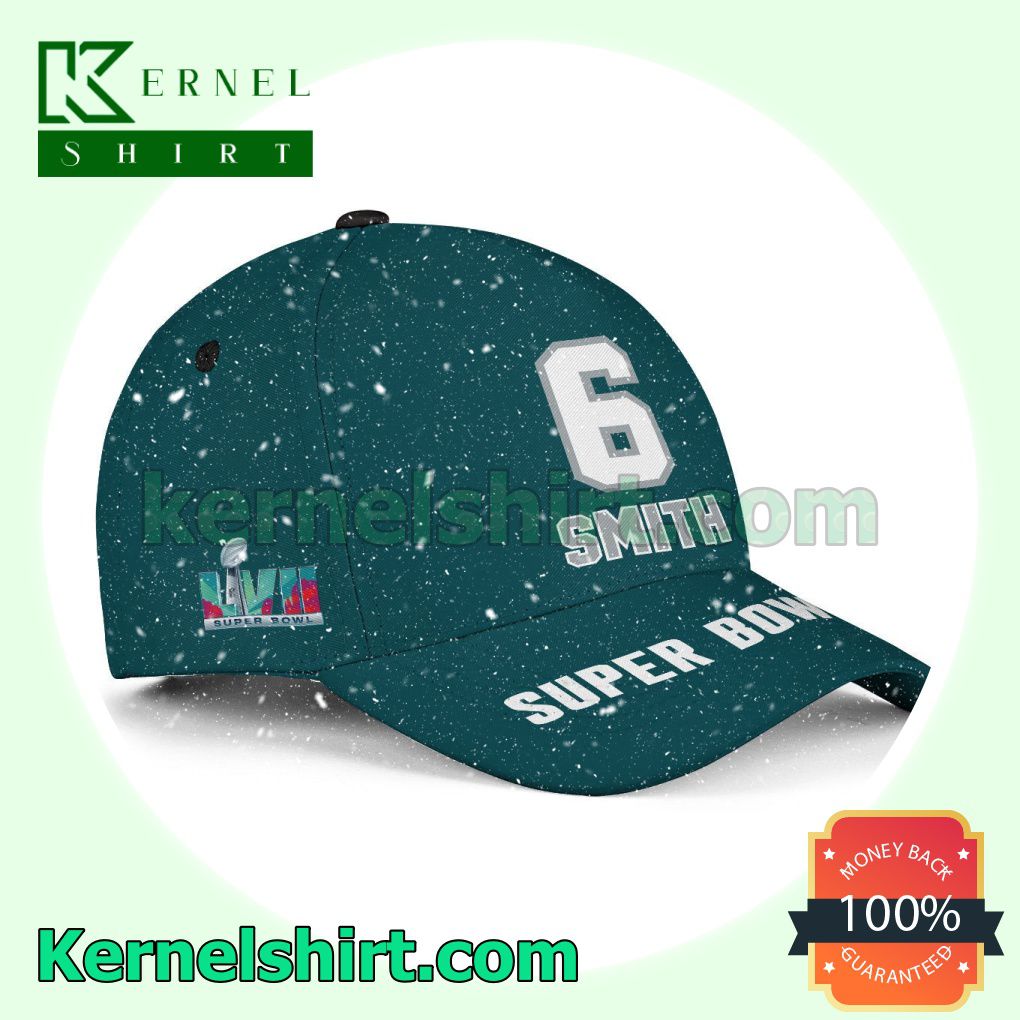 DeVonta Smith 6 Philadelphia Eagles 2023 Super Bowl Snapback Cap a