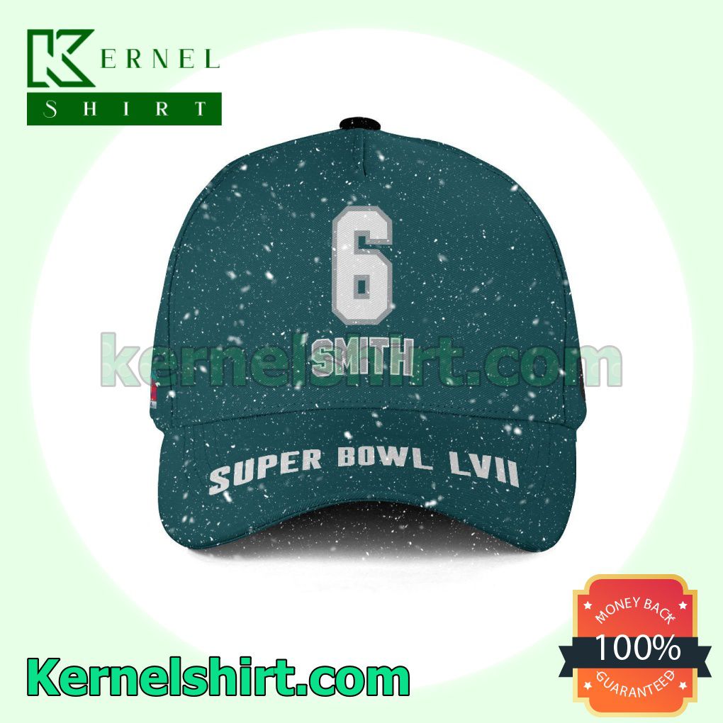 DeVonta Smith 6 Philadelphia Eagles 2023 Super Bowl Snapback Cap