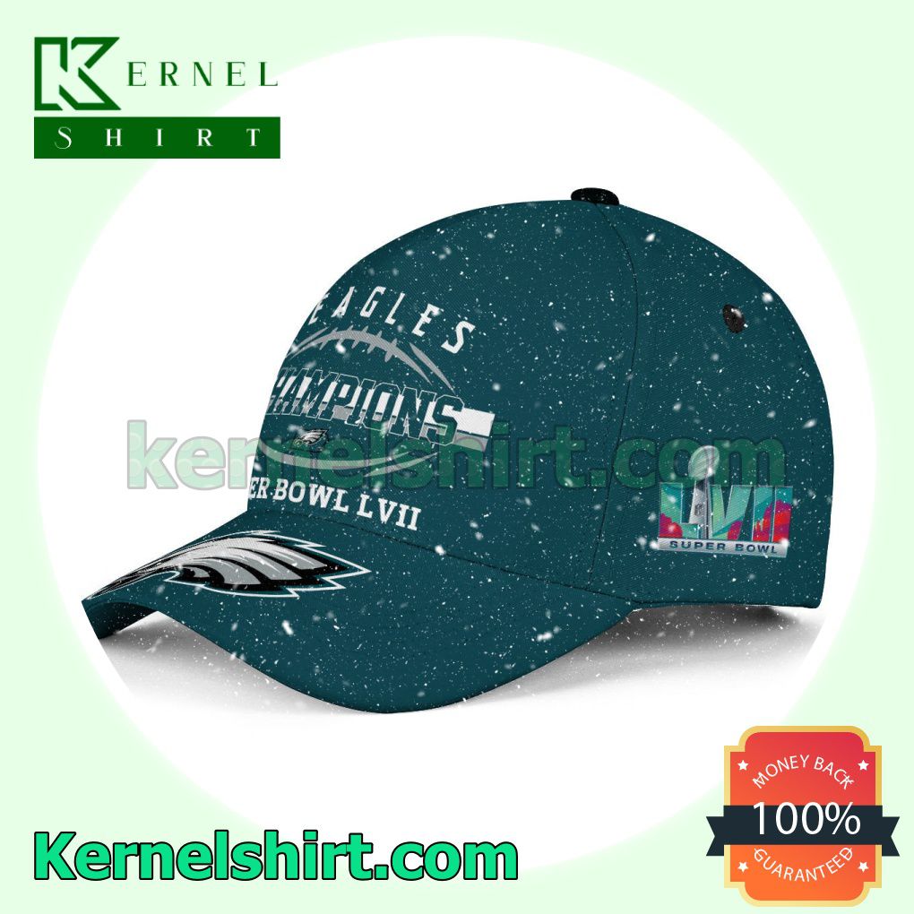 Eagles Champions Philadelphia Eagles Super Bowl LVII Snapback Cap a