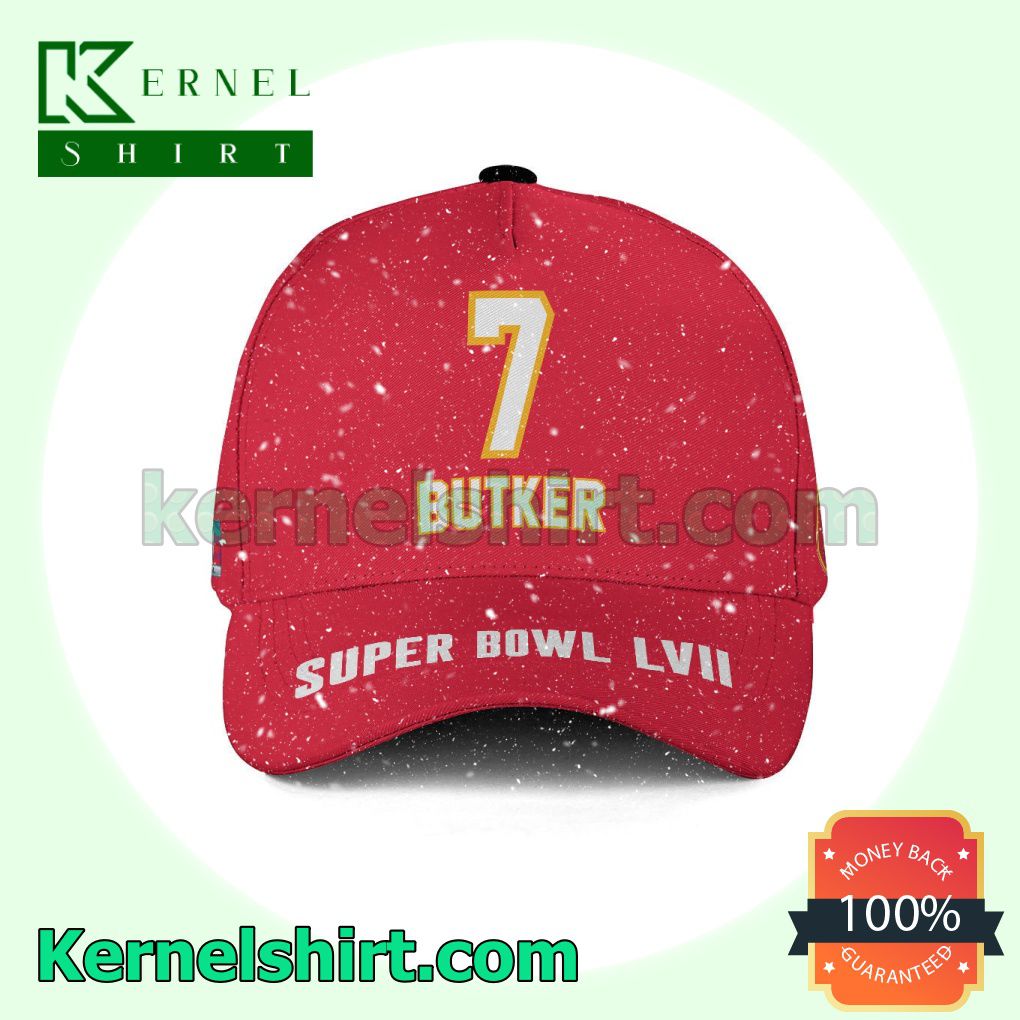 Harrison Butker 7 Kansas City Chiefs 2023 Super Bowl LVII Snapback Cap