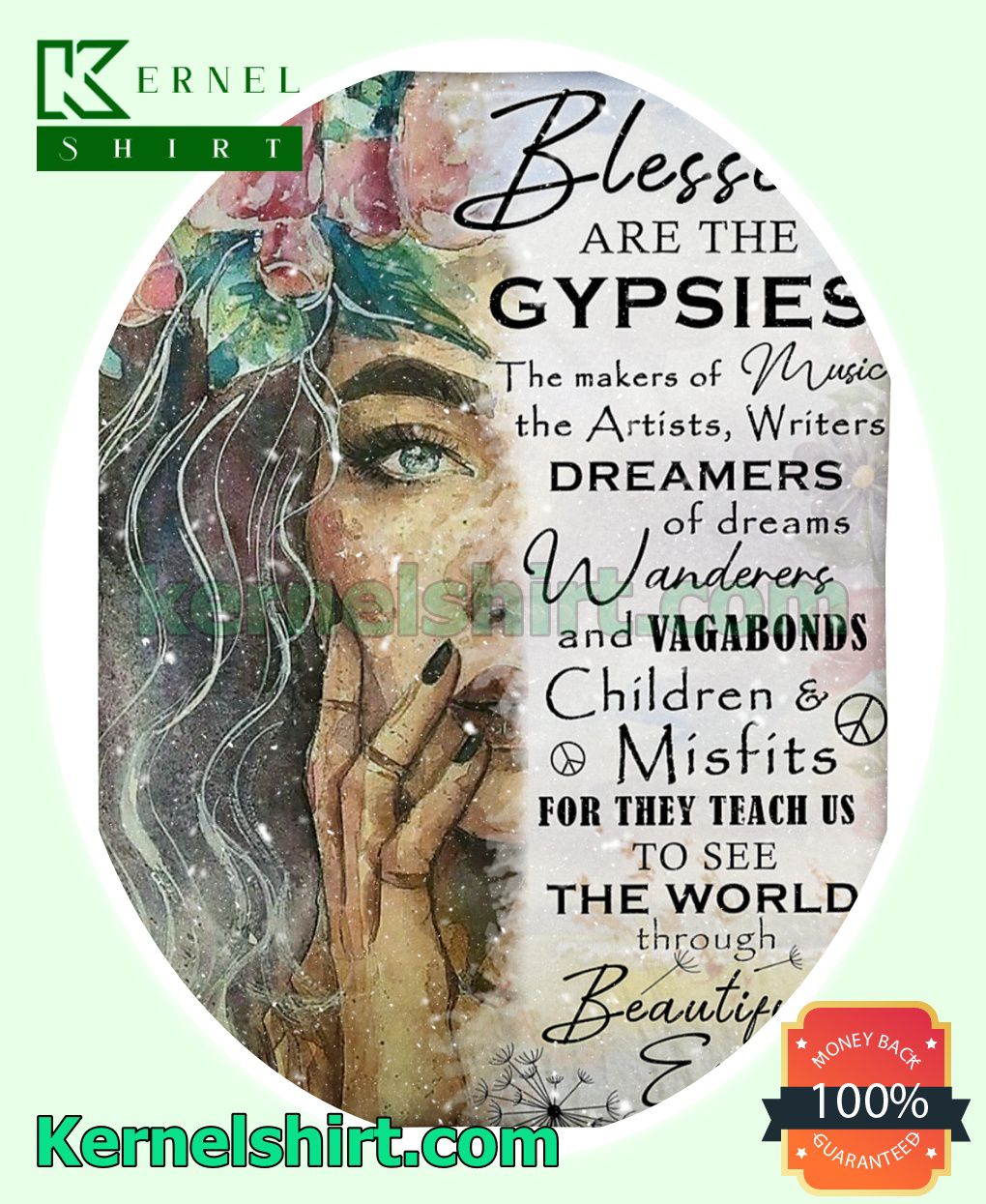 Hippie Girl Blessed Are The Gypsies Soft Blanket