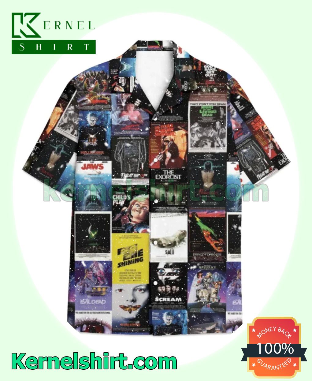 Horror Movie Vhs Beach Shirt