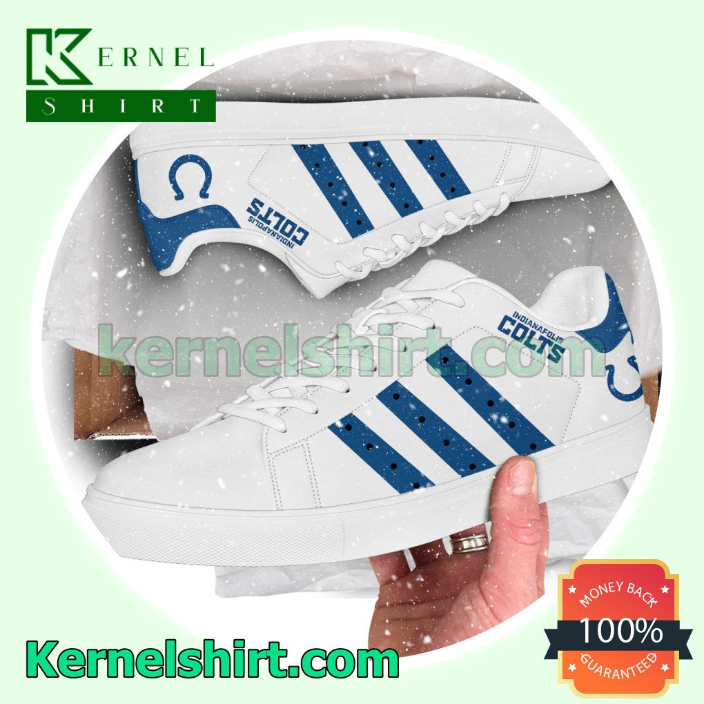 Indianapolis Colts NFL Rugby Logo Low Top Shoes