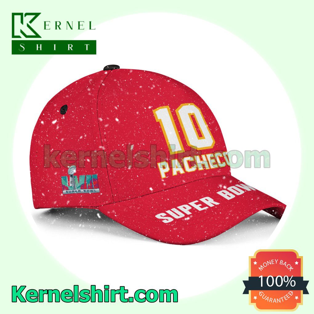 Isiah Pacheco 10 Kansas City Chiefs 2023 Super Bowl LVII Snapback Cap a