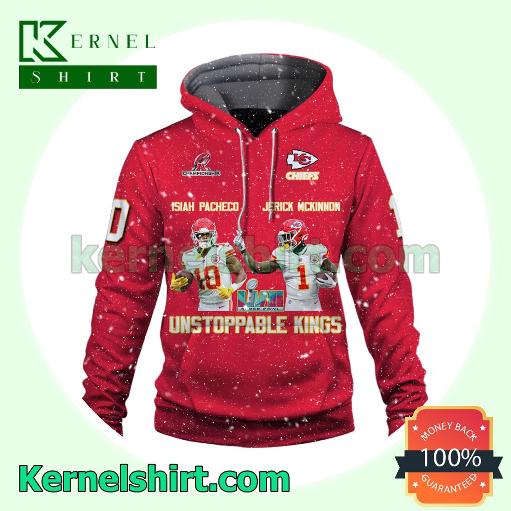 Isiah Pacheco Jerick McKinnon Kings It Is Mahomes' House Kansas City Chiefs Jersey Hooded Sweatshirts a