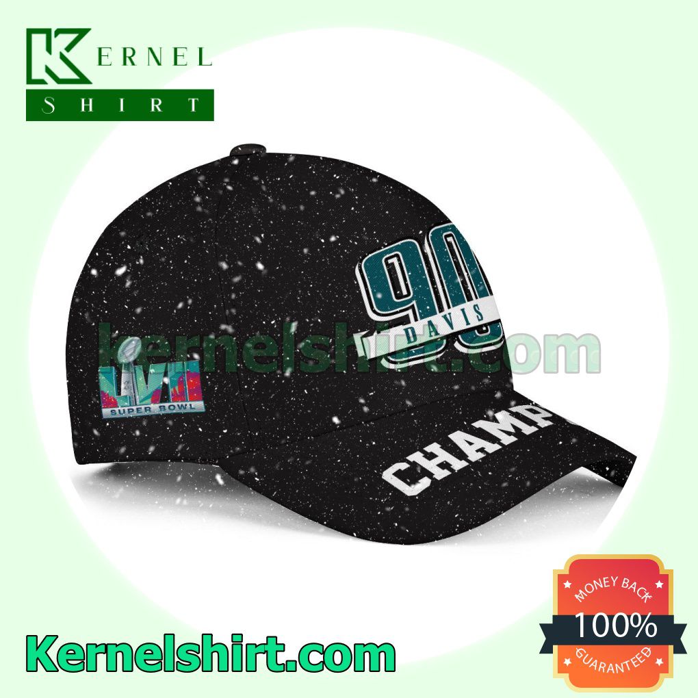 Jordan Davis 90 Champion Philadelphia Eagles Snapback Cap a