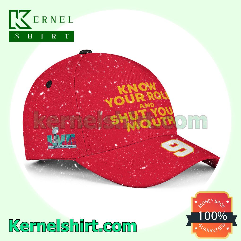 JuJu Smith-Schuster 9 Know Your Role And Shut Your Mouth Super Bowl LVII Kansas City Chiefs Snapback Cap a