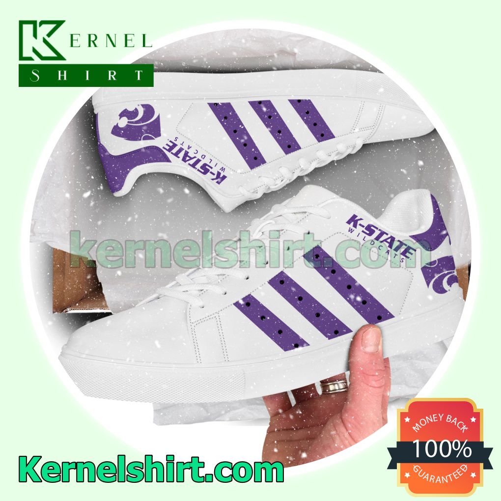 Kansas State Wildcats NCAA Logo Low Top Shoes