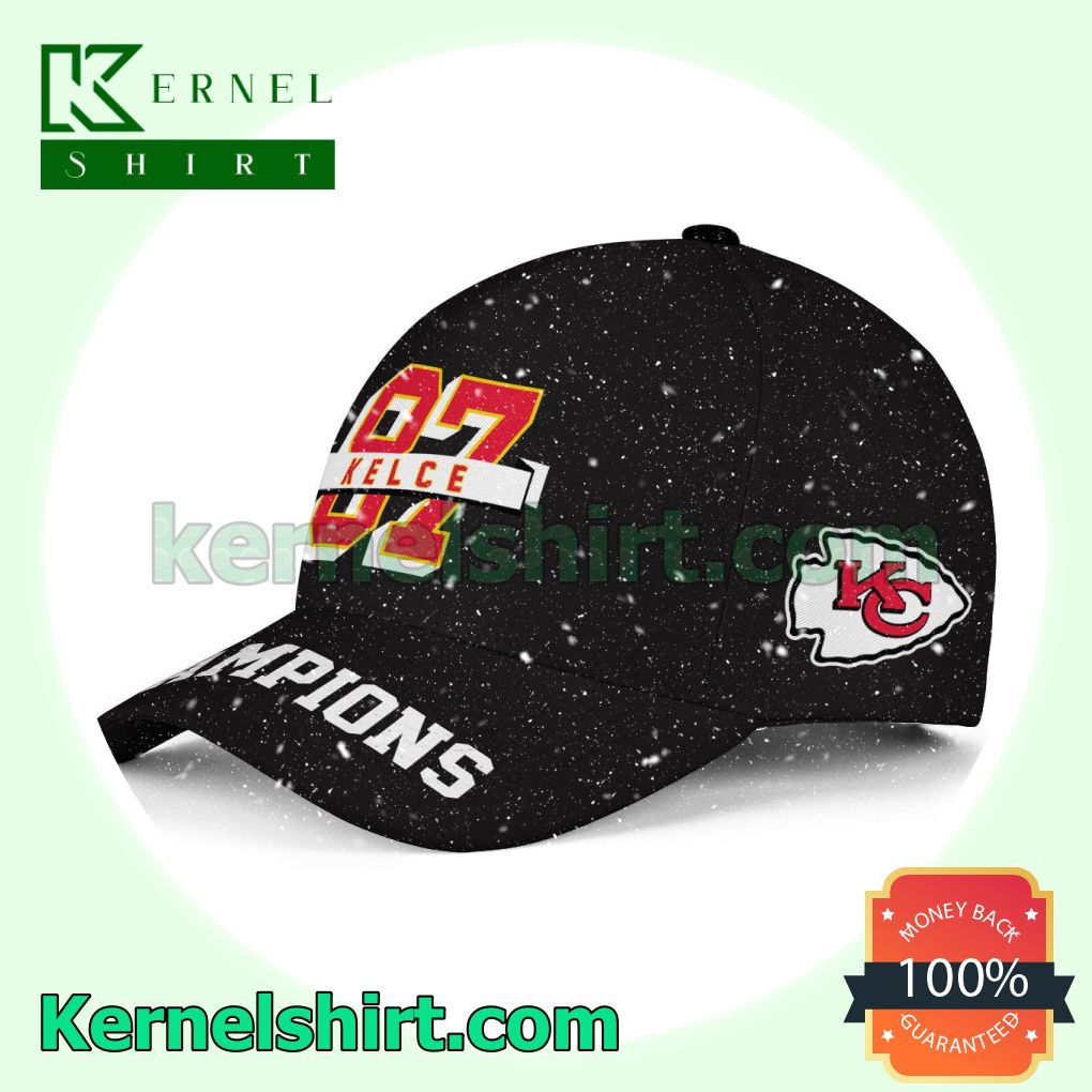 Kelce 87 Champions Kansas City Chiefs Snapback Cap a