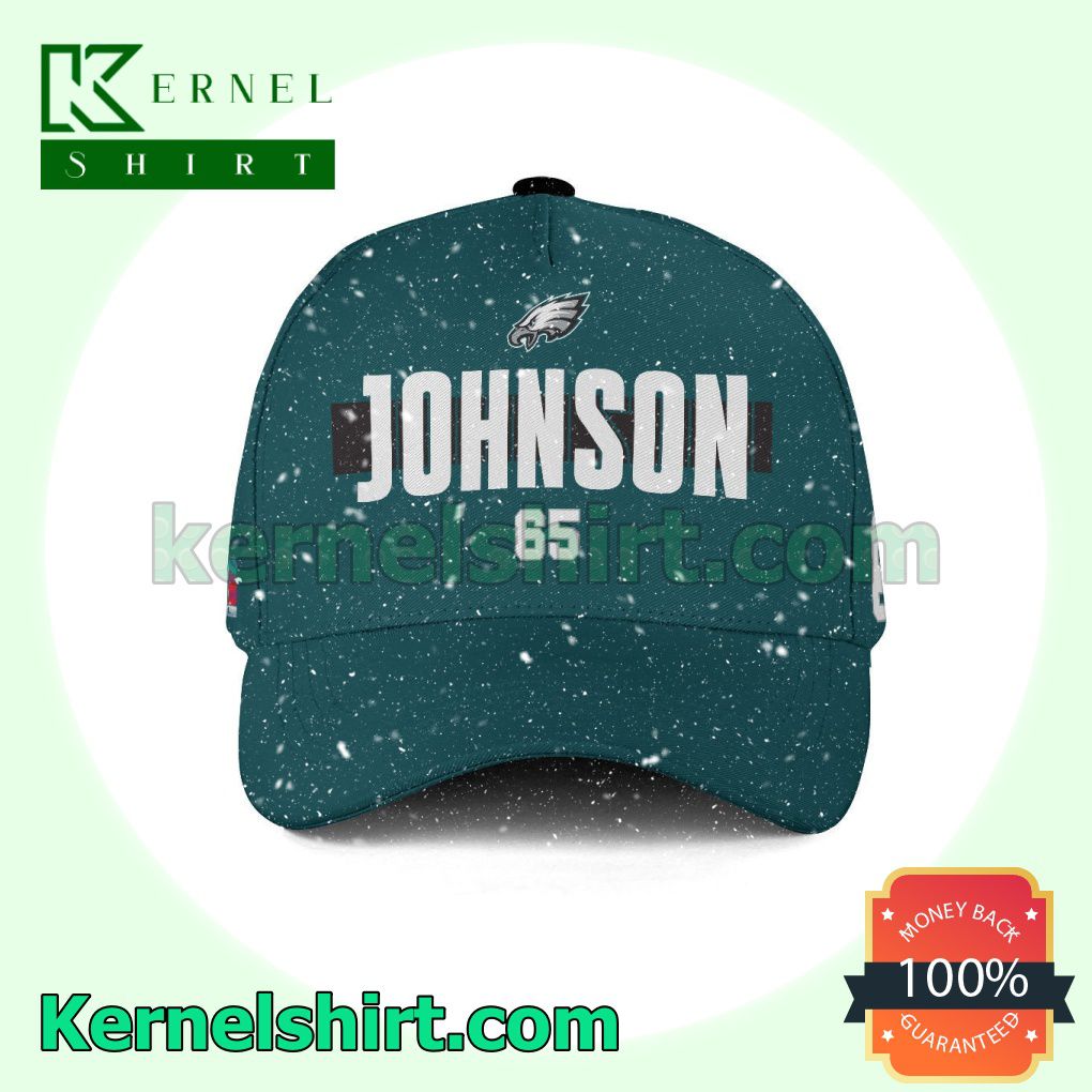 Lane Johnson Number 65 Super Bowl LVII Philadelphia Eagles Snapback Cap