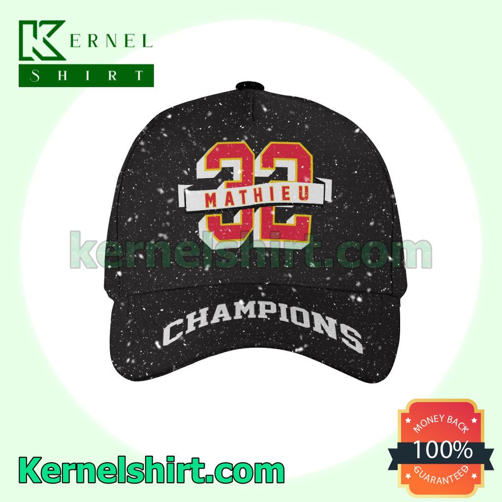 Mathieu 32 Champions Kansas City Chiefs Snapback Cap