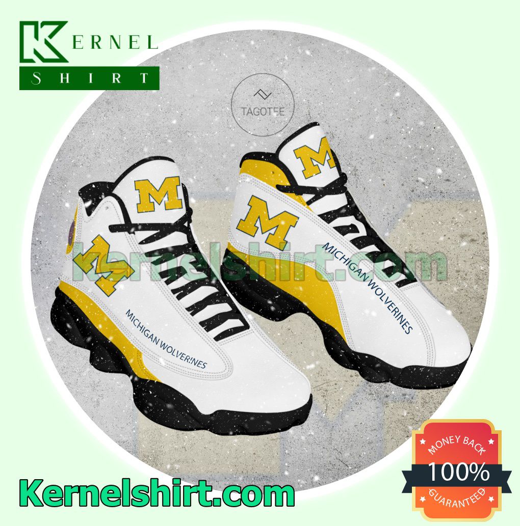 Michigan Wolverines Logo Jordan Workout Shoes a