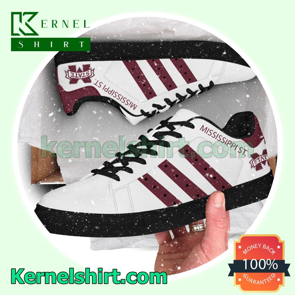 Mississippi St. NCAA Logo Low Top Shoes a