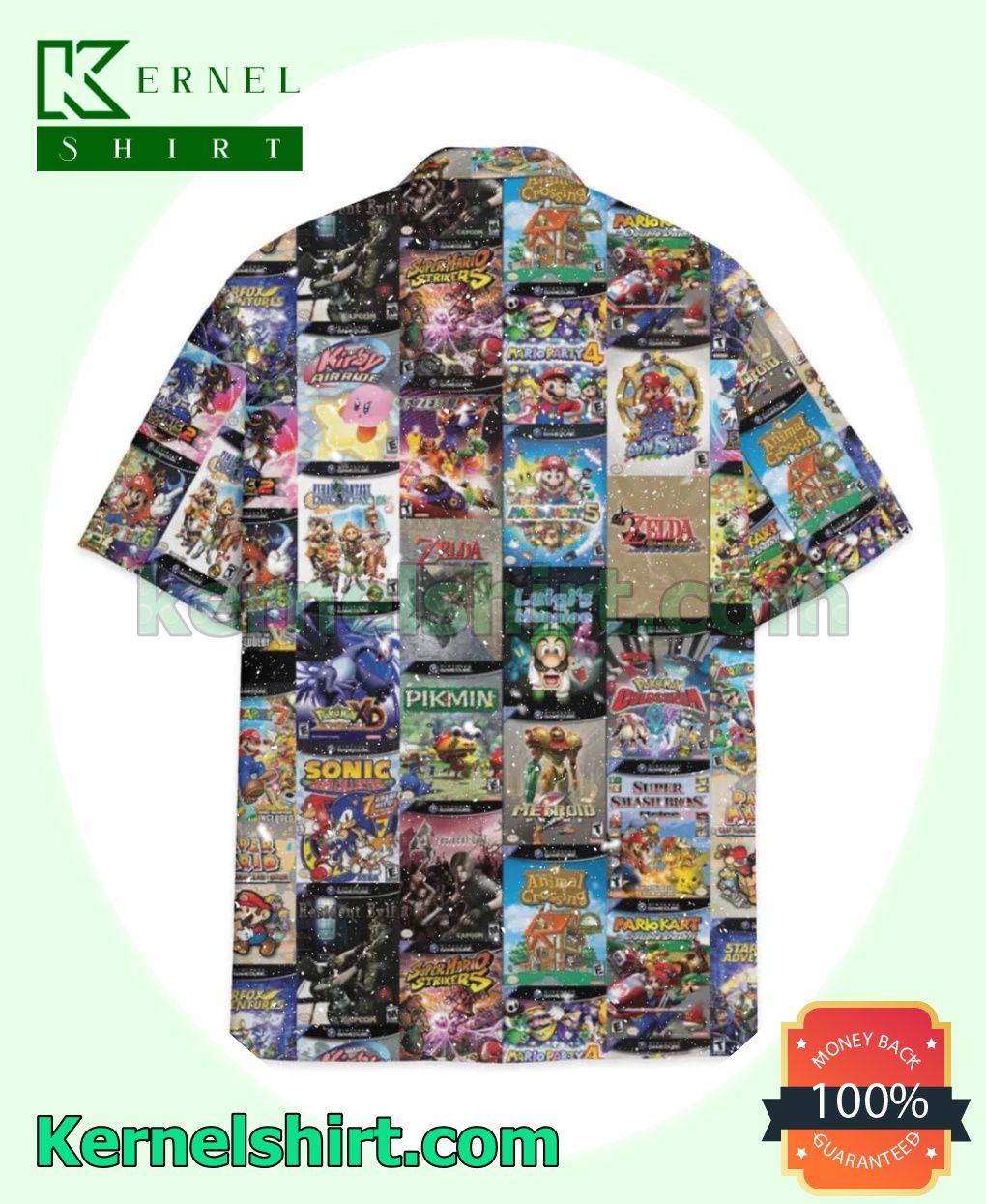 Nintendo Gamecube Poster Beach Shirt a