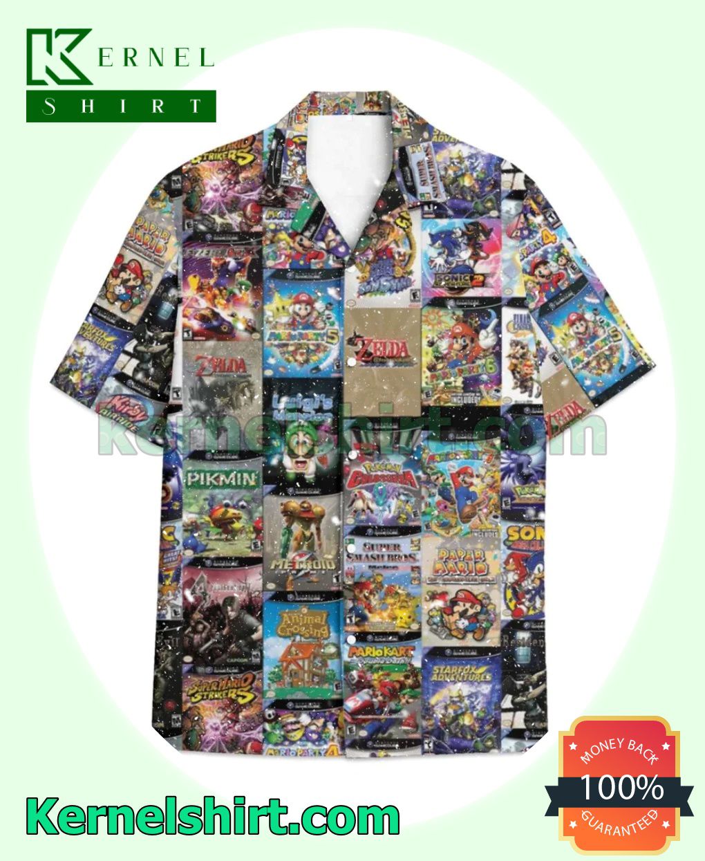 Nintendo Gamecube Poster Beach Shirt