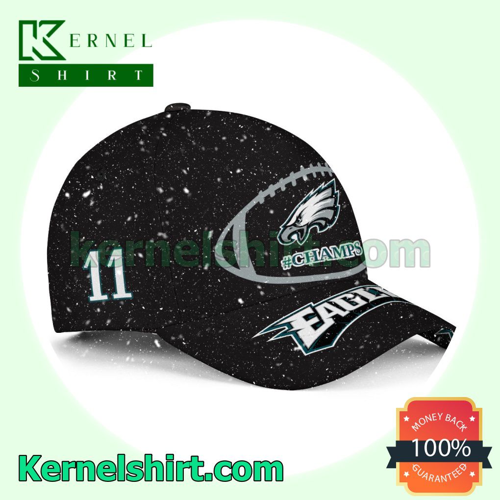 Number 11 Philadelphia Eagles Super Bowl LVII Champs Snapback Cap