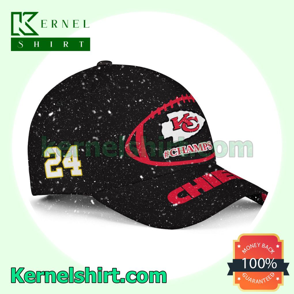 Number 24 Kansas City Chiefs Champs Super Bowl LVII Snapback Cap