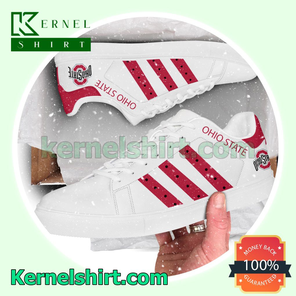 Ohio State NCAA Logo Low Top Shoes
