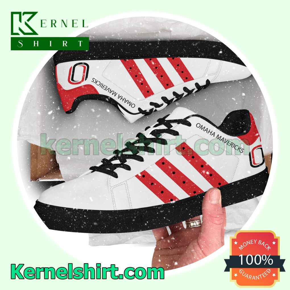 Omaha Mavericks Low Top Adidas Shoes a