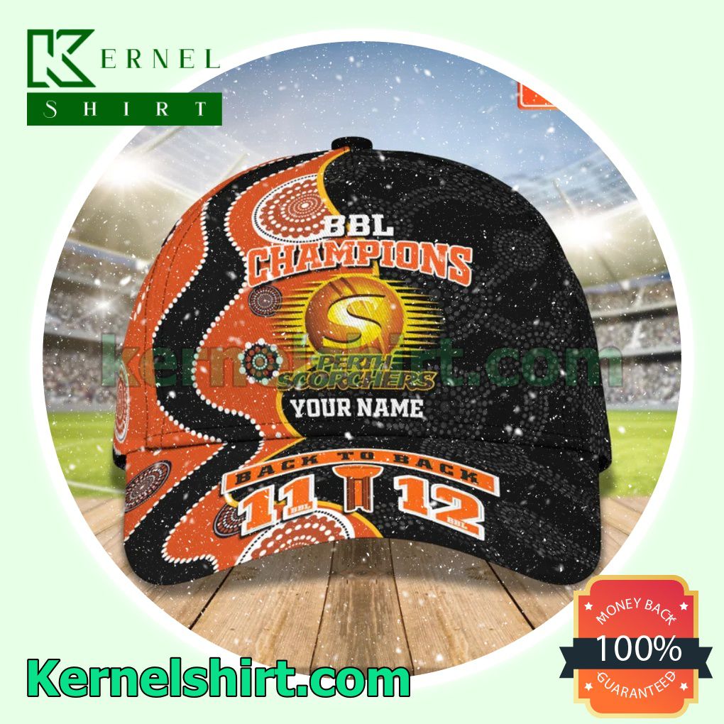 Personalized Bbl Champions Perth Scorchers Back To Back Snapback Cap