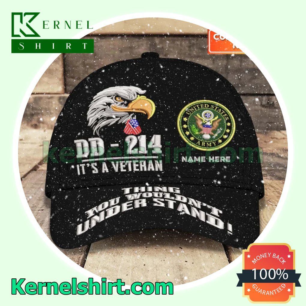 Personalized Dd-214 It's A Veteran Thing You Wouldn't Understand Snapback Cap